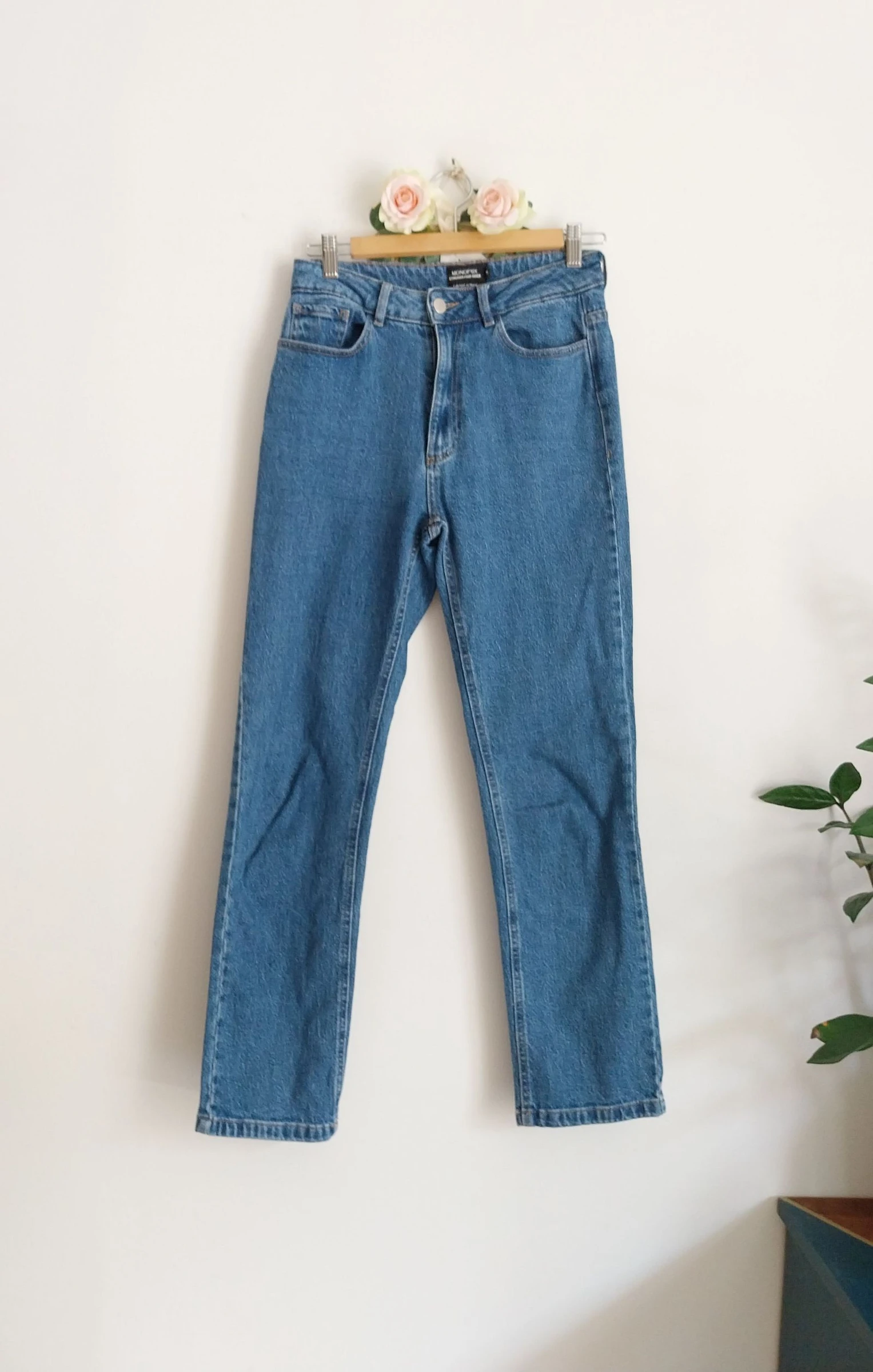 Jean bleu coton & élastane Monoprix Taille 36